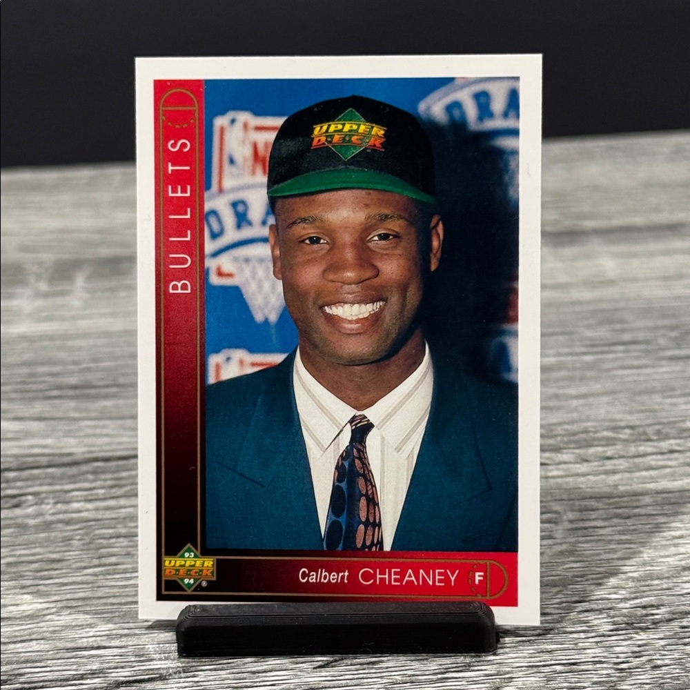 NBA | 1993-1994 Upper Deck #164: Washington Bullets: Calbert Cheaney - Card